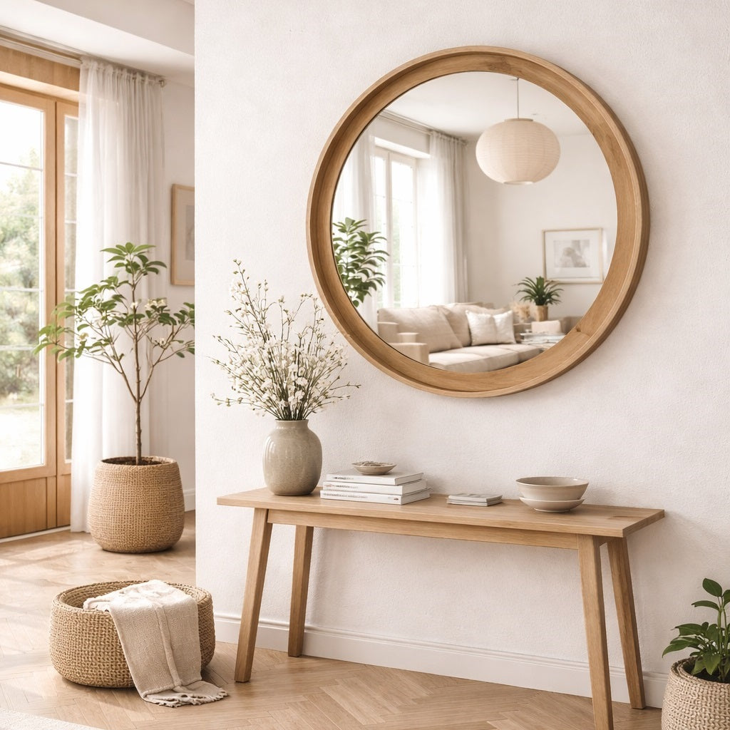 Oglindă Organică Art.133, MDF, Diametru 76.2 cm