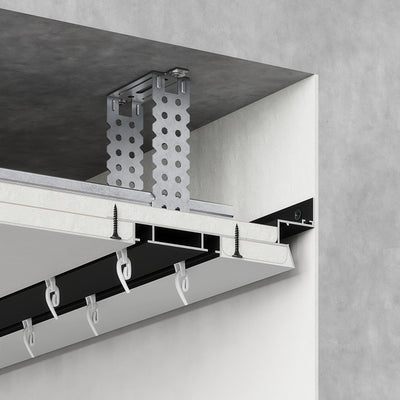 Almuro HiddenRail- Profil tip sina pentru draperii incastrata in tavan