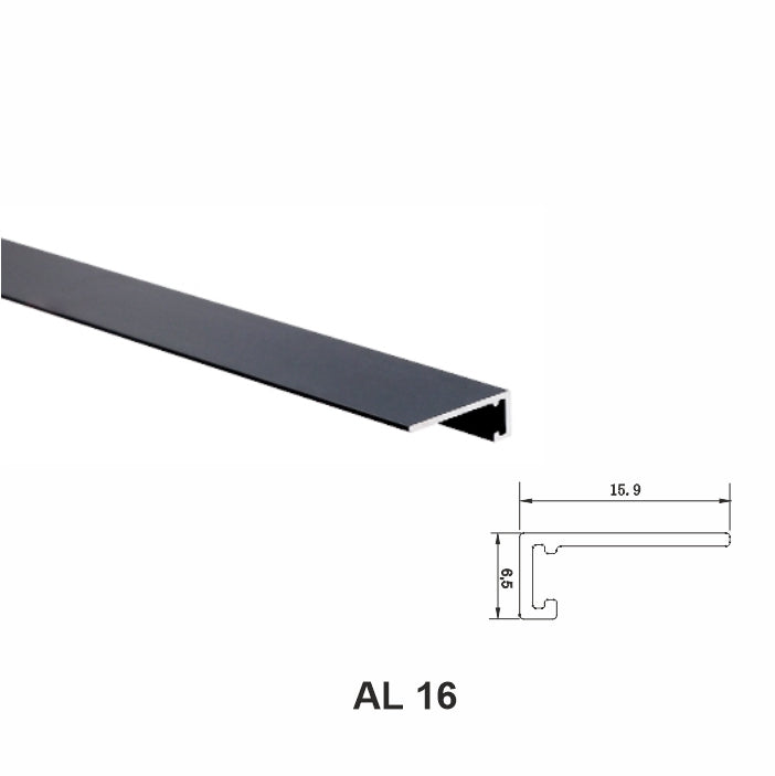 Almuro16BL- Mini plinta Neagra cu arc fixare - 0