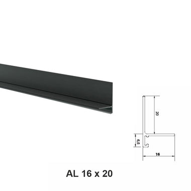 Almuro16H20BL- Mini plinta Neagra - 0