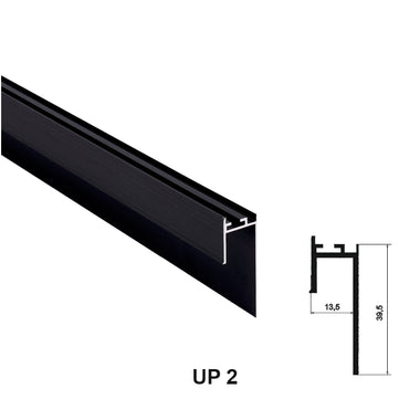 AlmuroUP2- Profil tip plinta Shadow Gap Neagra - 0