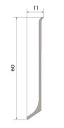 Almuro60SL- Plinta H6 cm Argintie-2