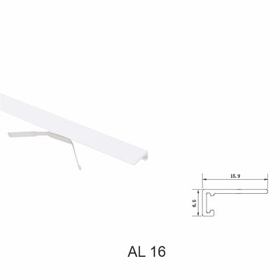 Almuro16SL- Mini plinta Argintie cu arc fixare - 0