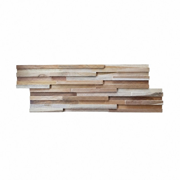 Panoul relief din lemn natural RIPPLE-001
