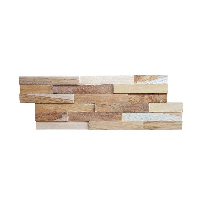 Panoul relief din lemn natural WAVE-004