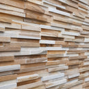 Panoul relief din lemn natural RIPPLE-001-4