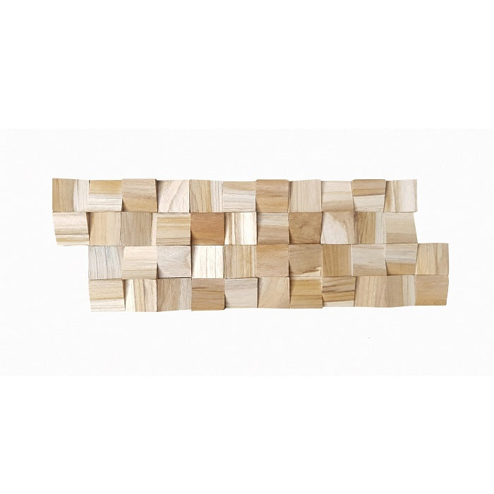 Panou releif din lemn natural CUBES-008