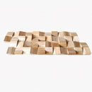 Panou releif din lemn natural CUBES-008-7