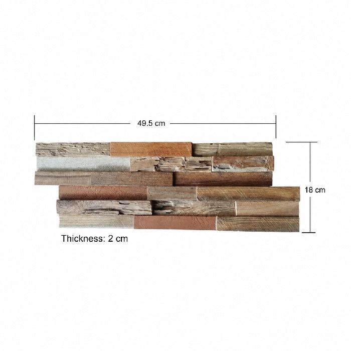 Panou relief din lemn natural CORAL-001