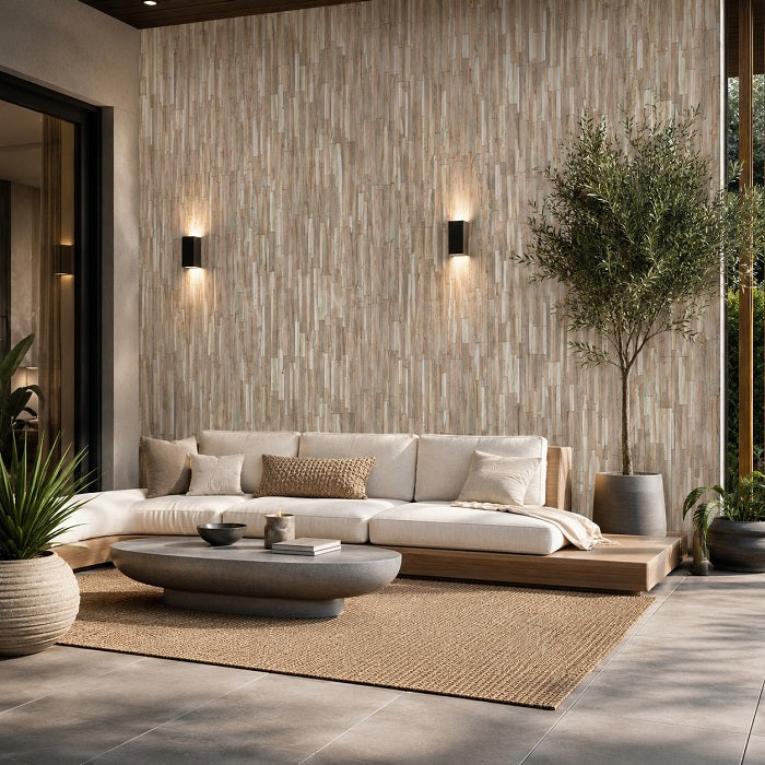 Panou relief din lemn natural STREAM-001