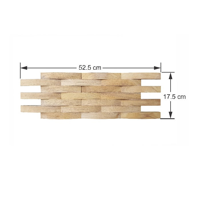 Panoul relief din lemn natural RIPPLE-010