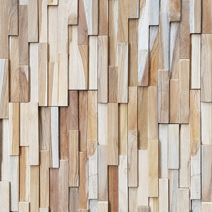 Panoul relief din lemn natural WAVE-004