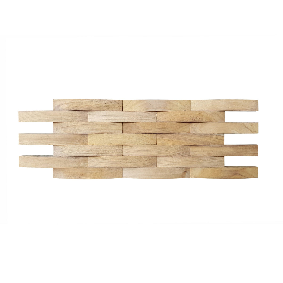 Panoul relief din lemn natural RIPPLE-010