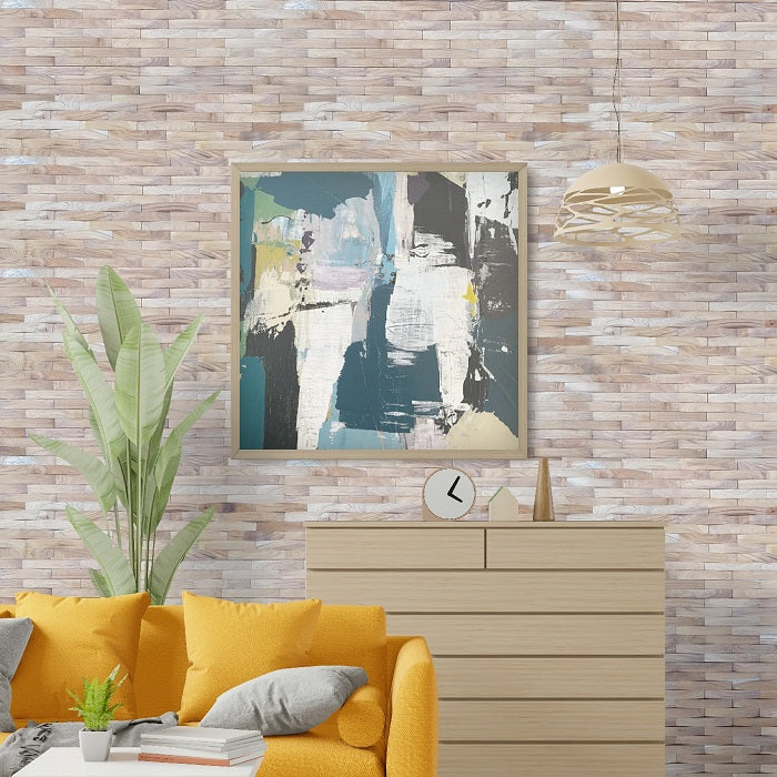 Panoul relief din lemn natural RIPPLE-010