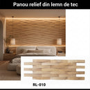 Panoul relief din lemn natural RIPPLE-010-1